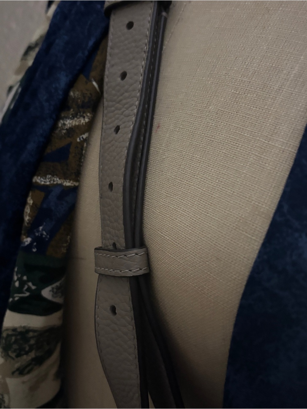 Tory Burch Taupe Pebbled Leather Crossbody - Picture 3 of 7